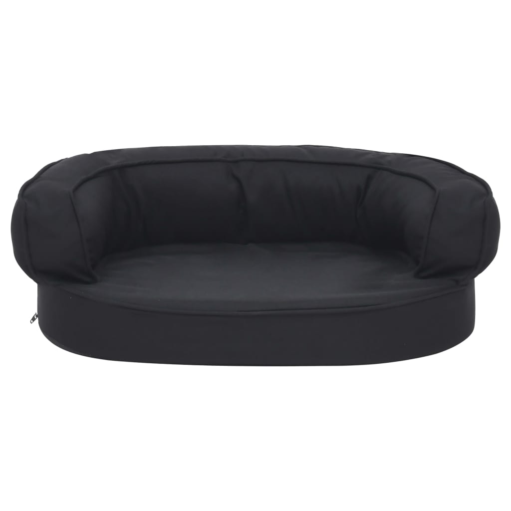 Berkfield Ergonomic Dog Bed Mattress 60x42 cm Linen Look Black