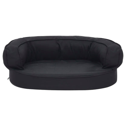Berkfield Ergonomic Dog Bed Mattress 60x42 cm Linen Look Black