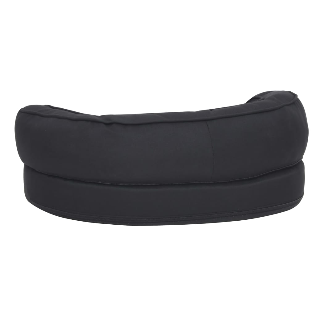 Berkfield Ergonomic Dog Bed Mattress 60x42 cm Linen Look Black