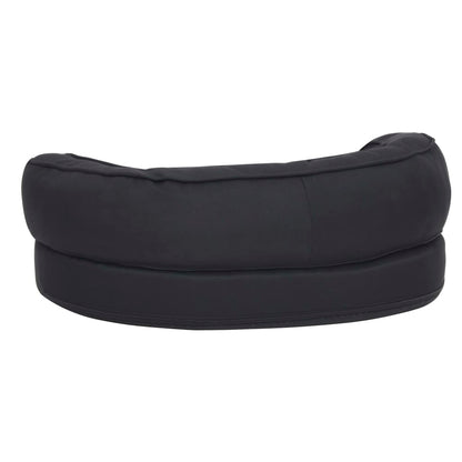 Berkfield Ergonomic Dog Bed Mattress 60x42 cm Linen Look Black