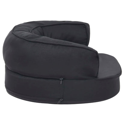 Berkfield Ergonomic Dog Bed Mattress 60x42 cm Linen Look Black