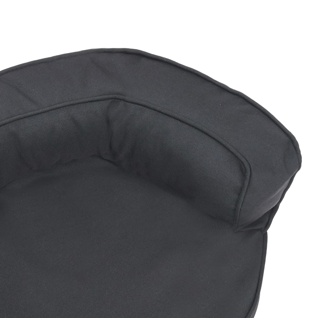 Berkfield Ergonomic Dog Bed Mattress 60x42 cm Linen Look Black