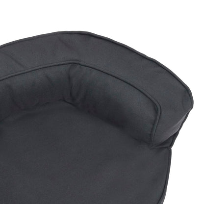 Berkfield Ergonomic Dog Bed Mattress 60x42 cm Linen Look Black