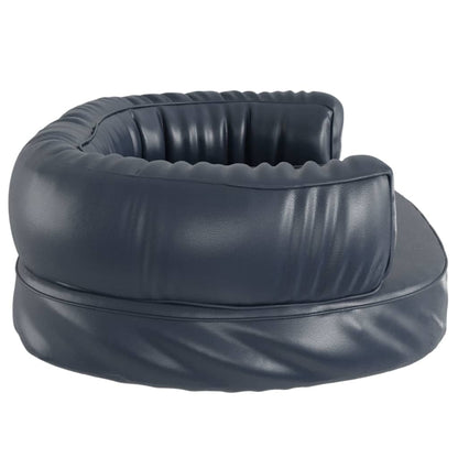 Berkfield Ergonomic Foam Dog Bed Dark Blue 60x42 cm Faux Leather
