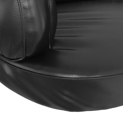 Berkfield Ergonomic Foam Dog Bed Black 88x65 cm Faux Leather