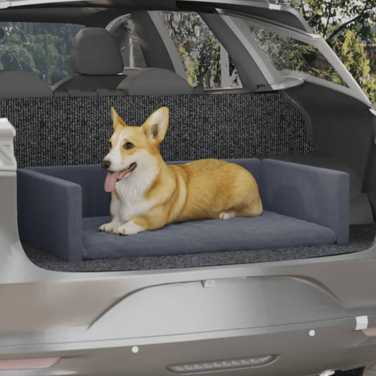 Berkfield Dog Car Boot Grey 110x70 cm Linen Look