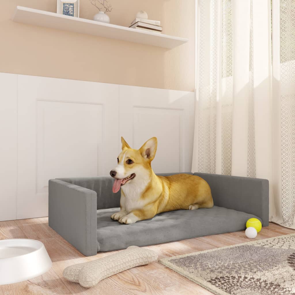 Berkfield Dog Car Boot Light Grey 90x60 cm Linen Look