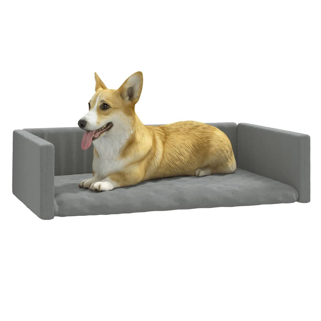 Berkfield Dog Car Boot Light Grey 90x60 cm Linen Look
