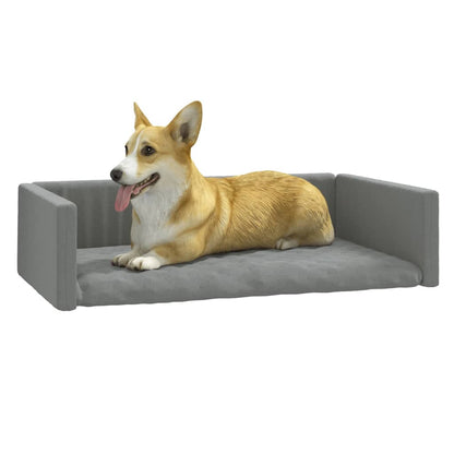Berkfield Dog Car Boot Light Grey 90x60 cm Linen Look