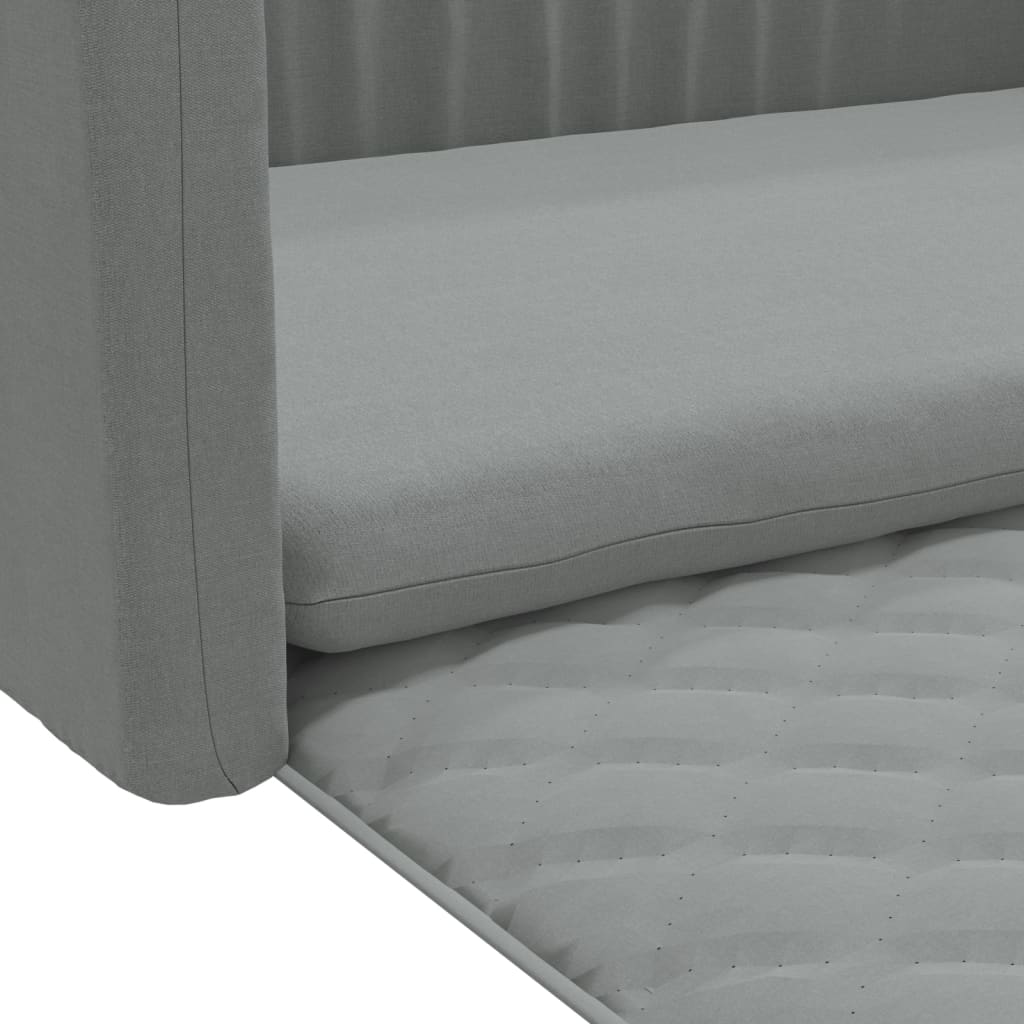 Berkfield Dog Car Boot Light Grey 90x60 cm Linen Look