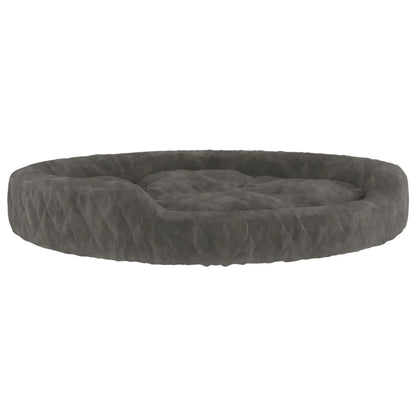 Berkfield Dog Bed Dark Grey 70x55x23 cm Plush