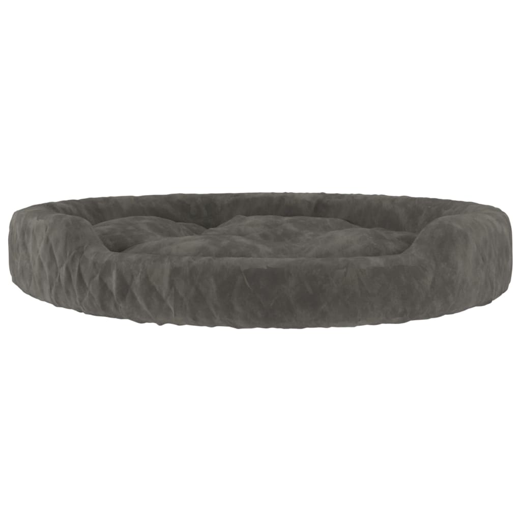 Berkfield Dog Bed Dark Grey 70x55x23 cm Plush
