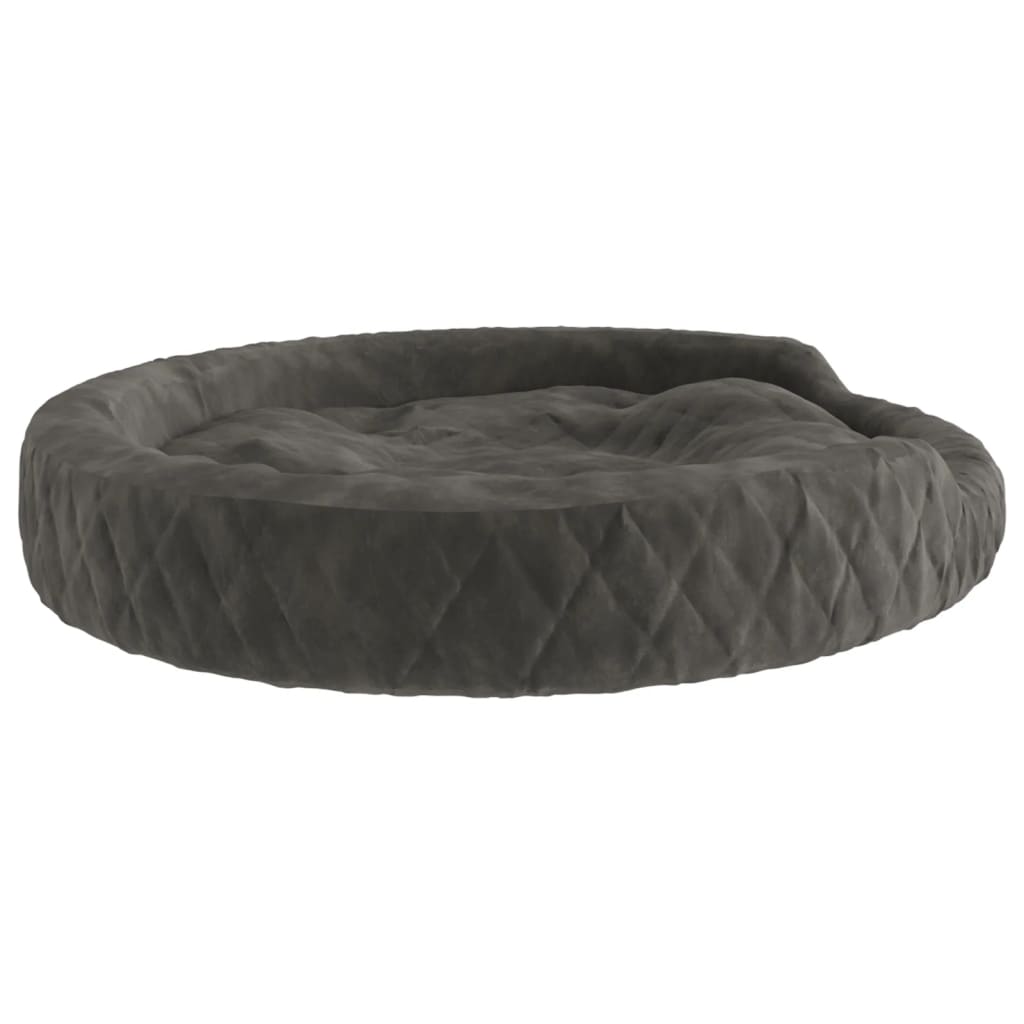 Berkfield Dog Bed Dark Grey 70x55x23 cm Plush