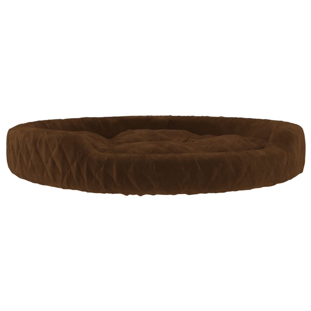 Berkfield Dog Bed Brown 70x55x23 cm Plush