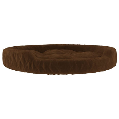 Berkfield Dog Bed Brown 70x55x23 cm Plush