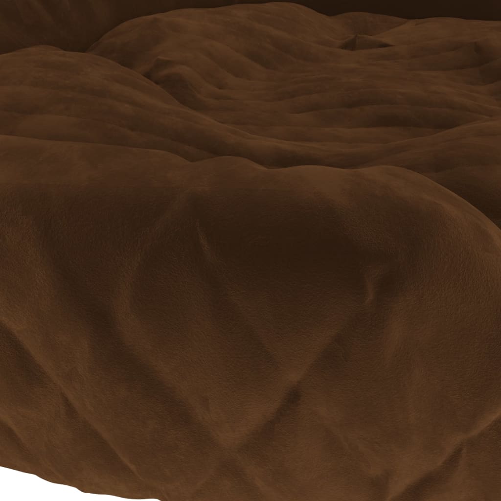 Berkfield Dog Bed Brown 70x55x23 cm Plush