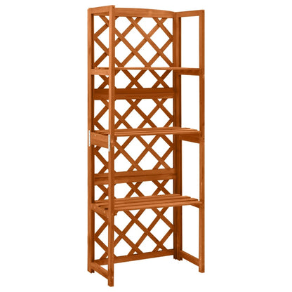 Berkfield Trellis with Shelves 55x30x140 cm Solid Fir Wood
