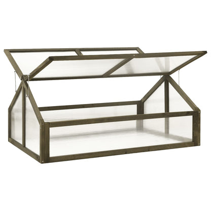 Berkfield Greenhouse Grey 114x80x50 cm Firwood