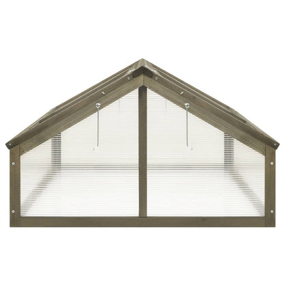 Berkfield Greenhouse Grey 114x80x50 cm Firwood