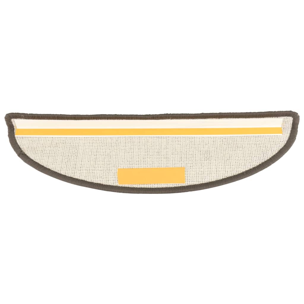 Berkfield Carpet Stair Treads 15 pcs Grey 56x17x3 cm