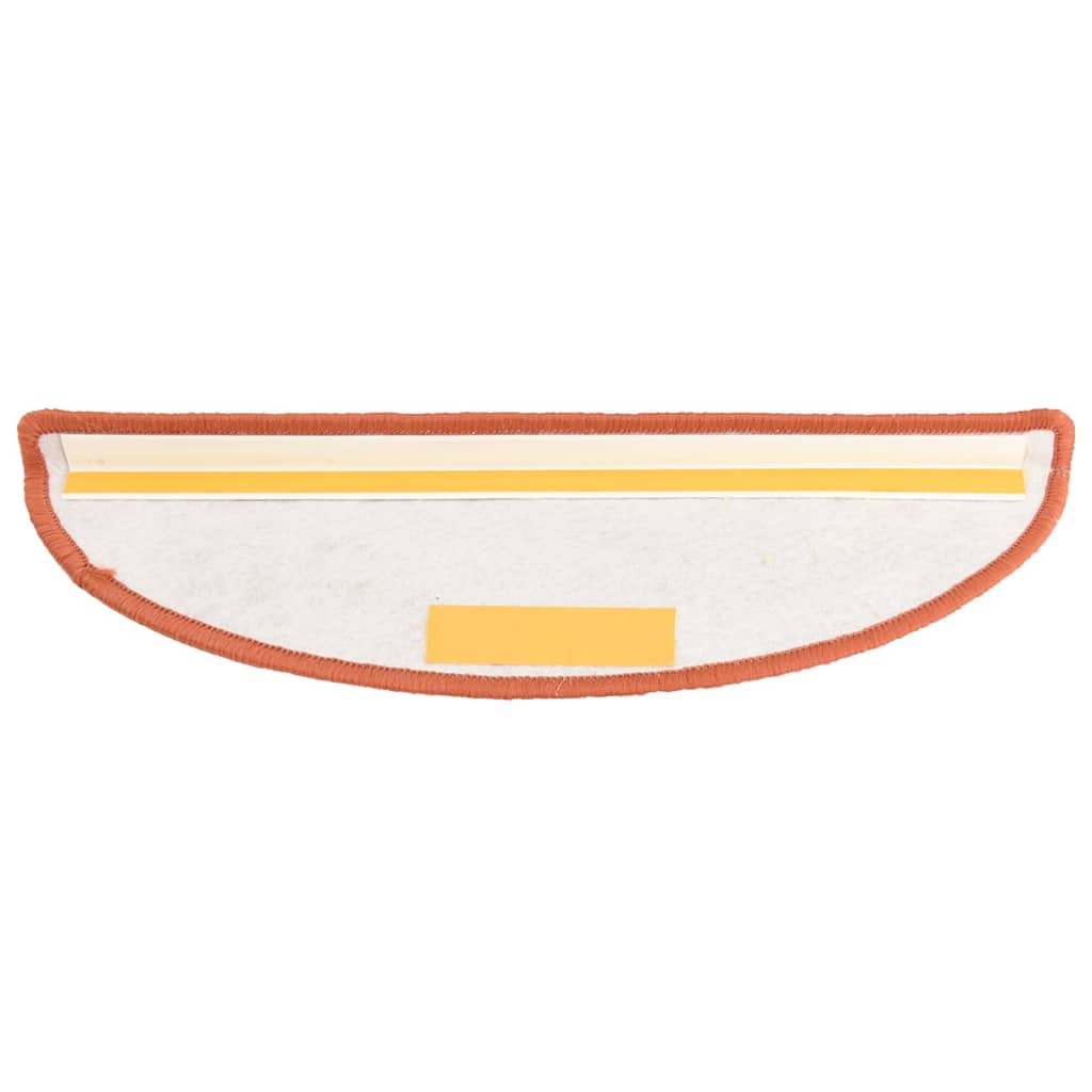 Berkfield Carpet Stair Treads 15 pcs Orange 56x17x3 cm