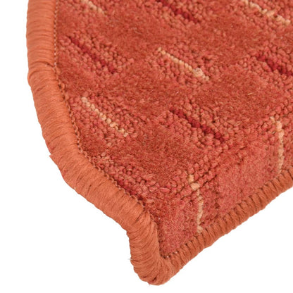 Berkfield Carpet Stair Treads 15 pcs Orange 56x17x3 cm