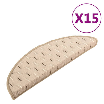 Berkfield Carpet Stair Treads 15 pcs Matt Grey 56x17x3 cm