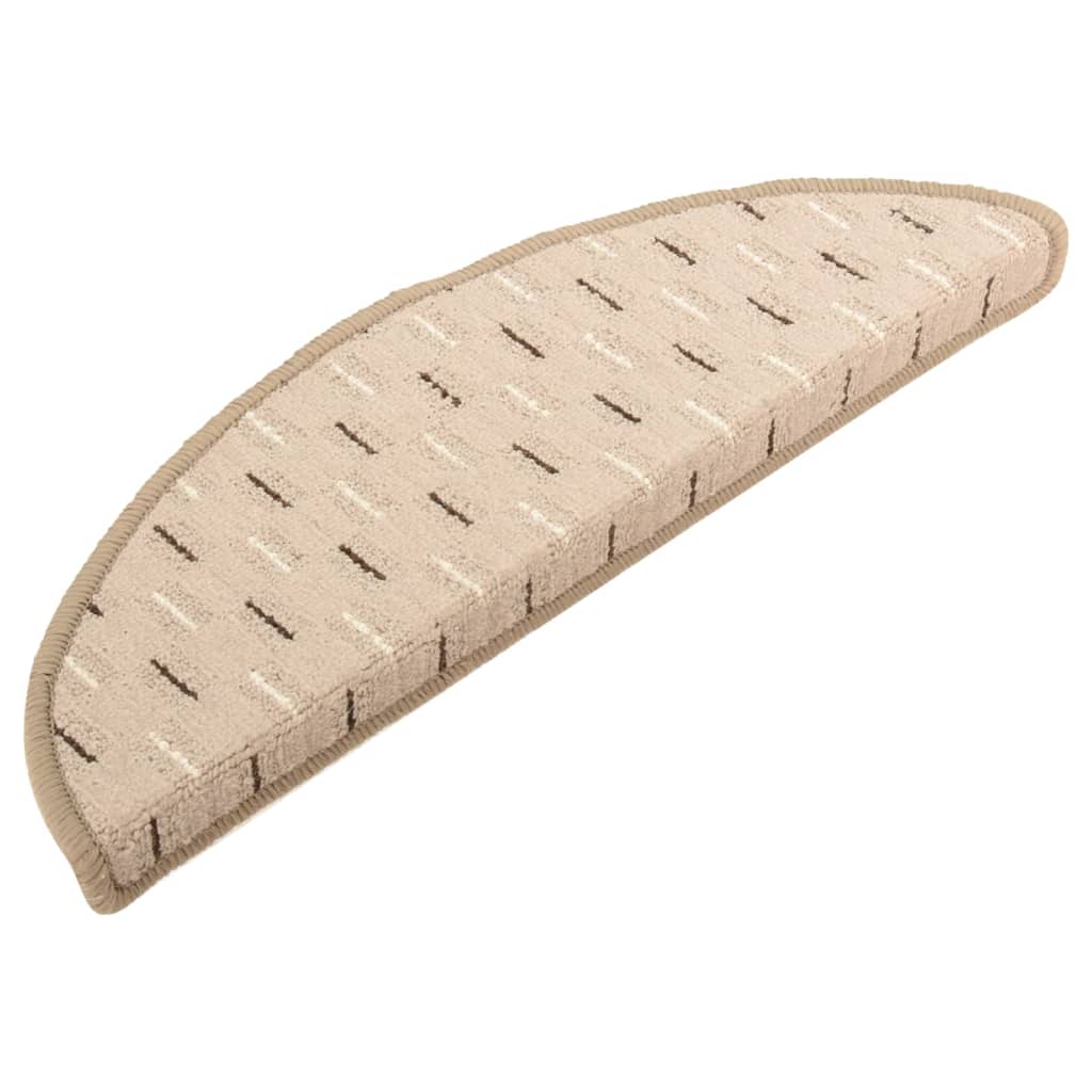 Berkfield Carpet Stair Treads 15 pcs Matt Grey 56x17x3 cm