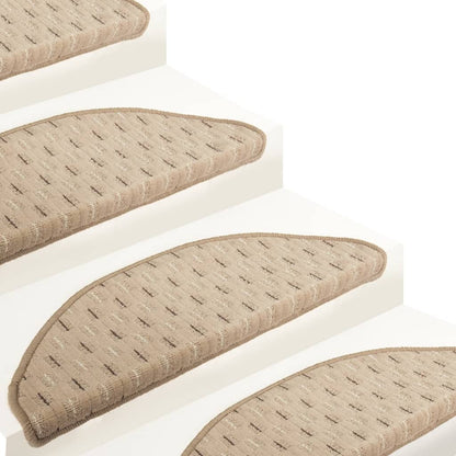 Berkfield Carpet Stair Treads 15 pcs Matt Grey 56x17x3 cm