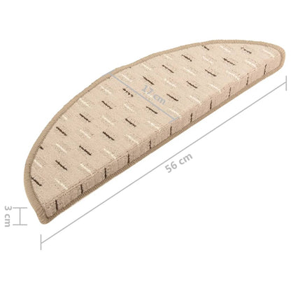 Berkfield Carpet Stair Treads 15 pcs Matt Grey 56x17x3 cm