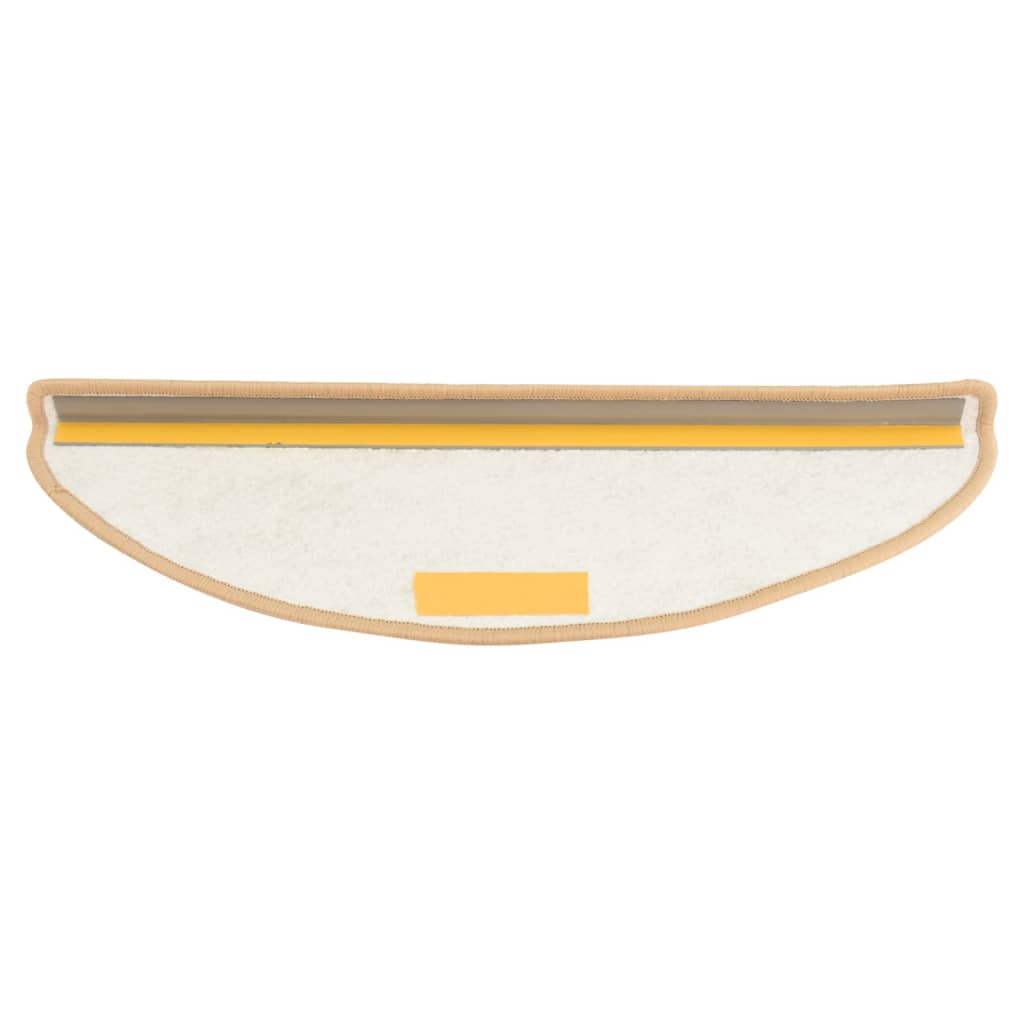 Berkfield Carpet Stair Treads 15 pcs Light Brown 65x21x4 cm