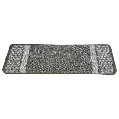 Berkfield Carpet Stair Treads Self-adhesive 15 pcs Grey 65x21x4 cm