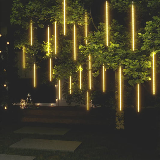 Berkfield Meteor Lights 20 pcs 50 cm Warm White 720 LEDs Indoor Outdoor