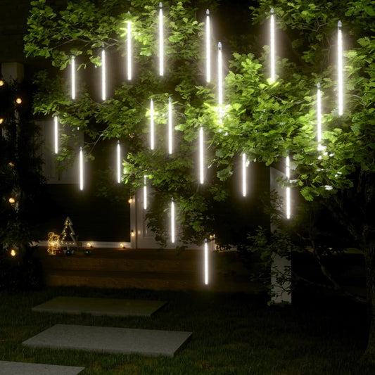 Berkfield Meteor Lights 20 pcs 30 cm Cold White 480 LEDs Indoor Outdoor