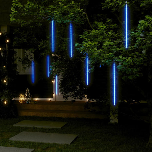 Berkfield Meteor Lights 8 pcs 50 cm Blue 288 LEDs Indoor Outdoor