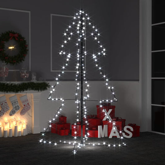 Berkfield Christmas Cone Tree 200 LEDs Indoor and Outdoor 98x150 cm