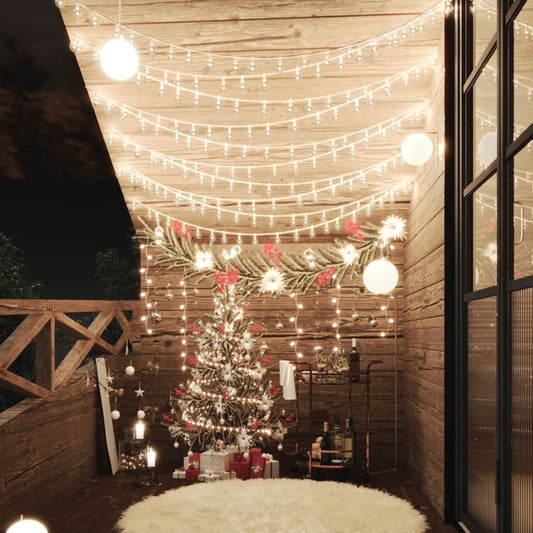 Berkfield Globe Fairy String Lights 40m 400 LED Warm White 8 Function