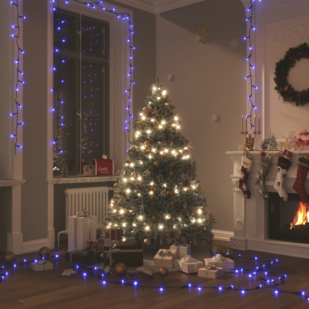 Berkfield Light String with 400 LEDs Blue 40 m 8 Light Effects