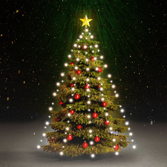Berkfield Christmas Tree Net Lights with 180 LEDs Cold White 180 cm
