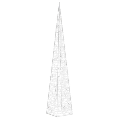 Berkfield Acrylic Decorative LED Light Cone Cold White 60 cm