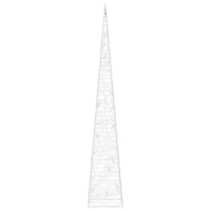 Berkfield Acrylic Decorative LED Light Cone Cold White 60 cm