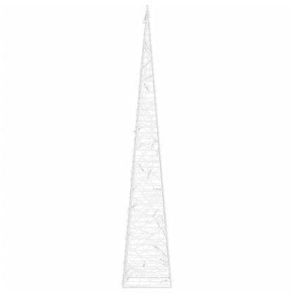 Berkfield Acrylic Decorative LED Light Cone Cold White 60 cm