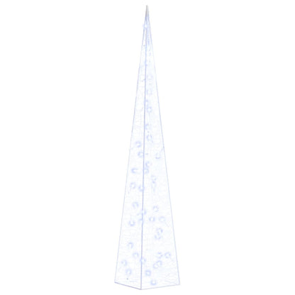 Berkfield Acrylic Decorative LED Light Cone Blue 90 cm