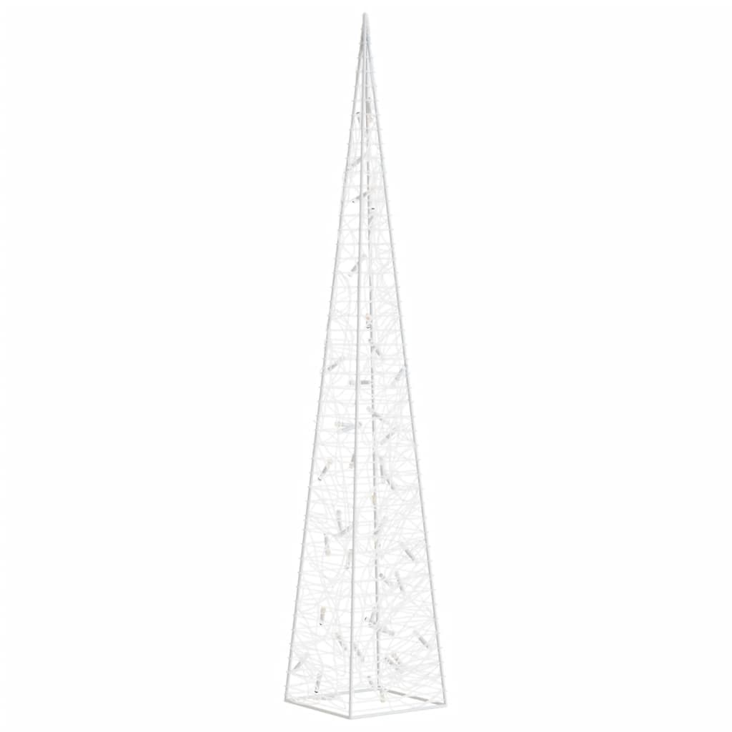 Berkfield Acrylic Decorative LED Light Cone Blue 90 cm
