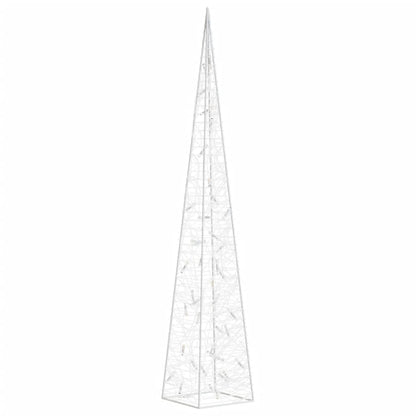 Berkfield Acrylic Decorative LED Light Cone Blue 90 cm