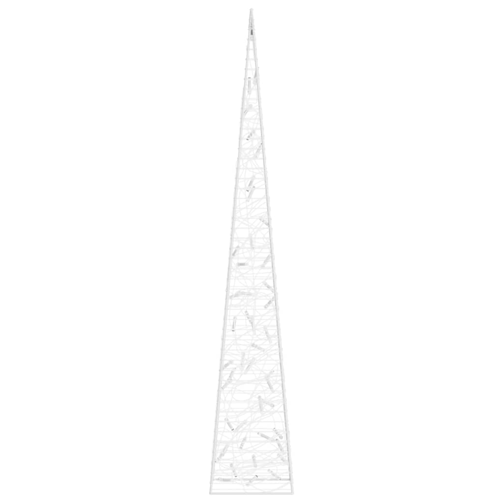 Berkfield Acrylic Decorative LED Light Cone Blue 90 cm
