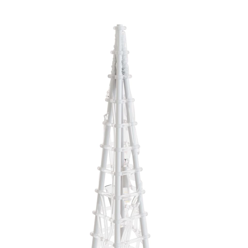 Berkfield Acrylic Decorative LED Light Cone Blue 90 cm