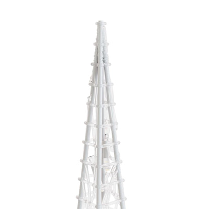 Berkfield Acrylic Decorative LED Light Cone Blue 90 cm
