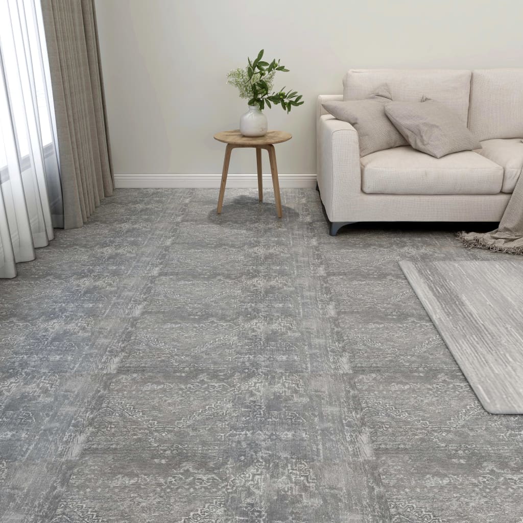 Berkfield Self-adhesive Flooring Planks 20 pcs PVC 1.86 må_ Concrete Grey