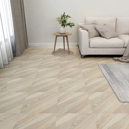 Berkfield Self-adhesive Flooring Planks 20 pcs PVC 1.86 m�__ Beige Striped